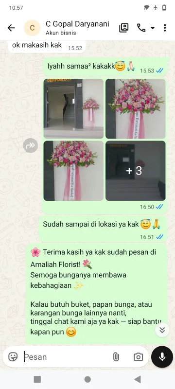 Pengiriman Karangan Bunga Taban Jambe